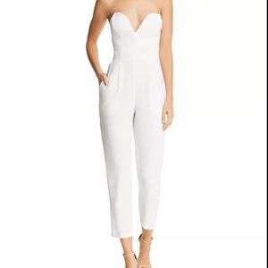 Amanda Uprichard Cherri Strapless Jumpsuit - S